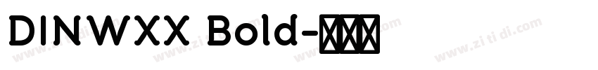 DINWXX Bold字体转换